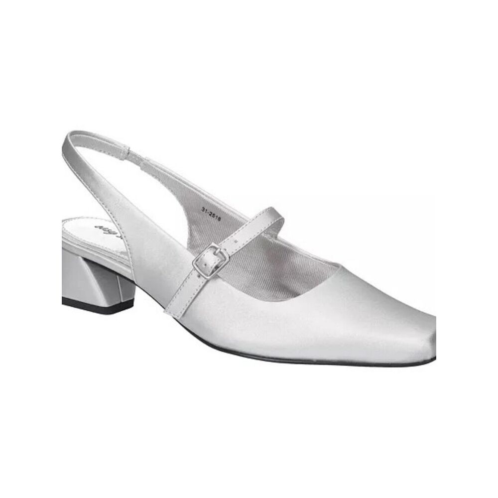 (S-4785) Women's Cameo Square Toe Slingback Pumps Sz 6